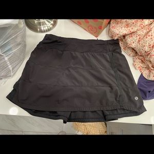 Black Lululemon tennis skirt